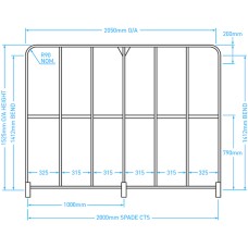 Lightweight Semi Trailer Side Gate - 1525mm (H) x 2050mm (W) 